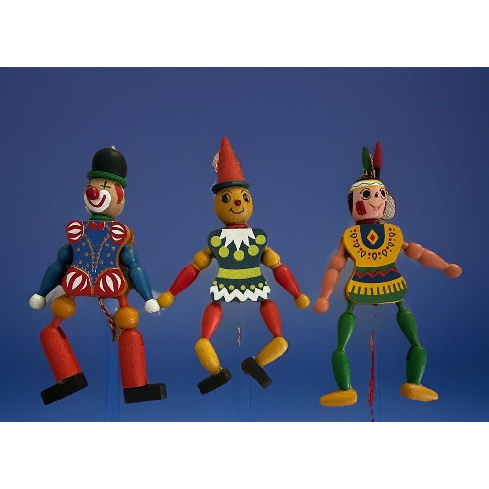 Famo Lot Of 3 Pull String Toys Vintage Made In Australia Very Rare From The 50s